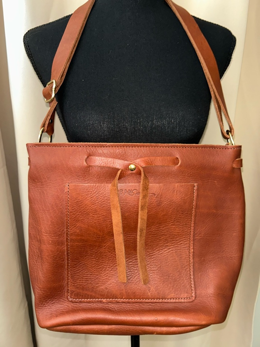 Urban Southern “The Lexington Bow” in Cognac brown. New without tag - Picture 2 of 6